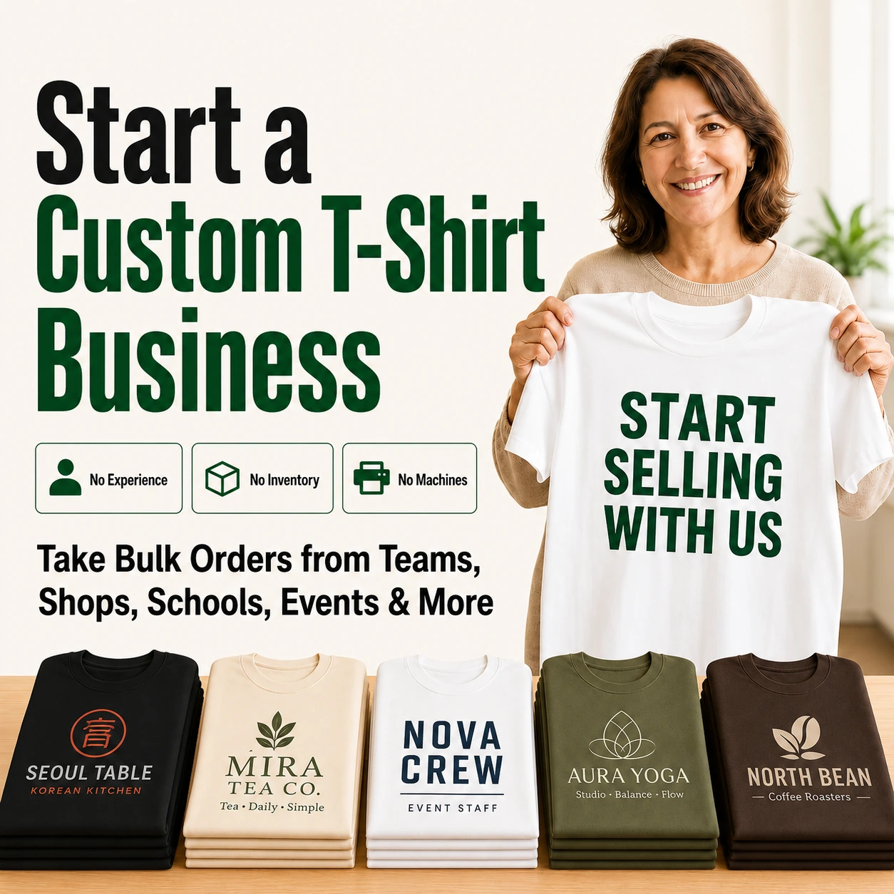 Start a custom T-shirt business